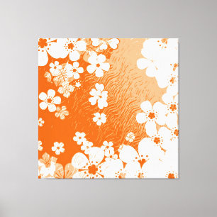Art floral grunge background pattern 6 canvas print