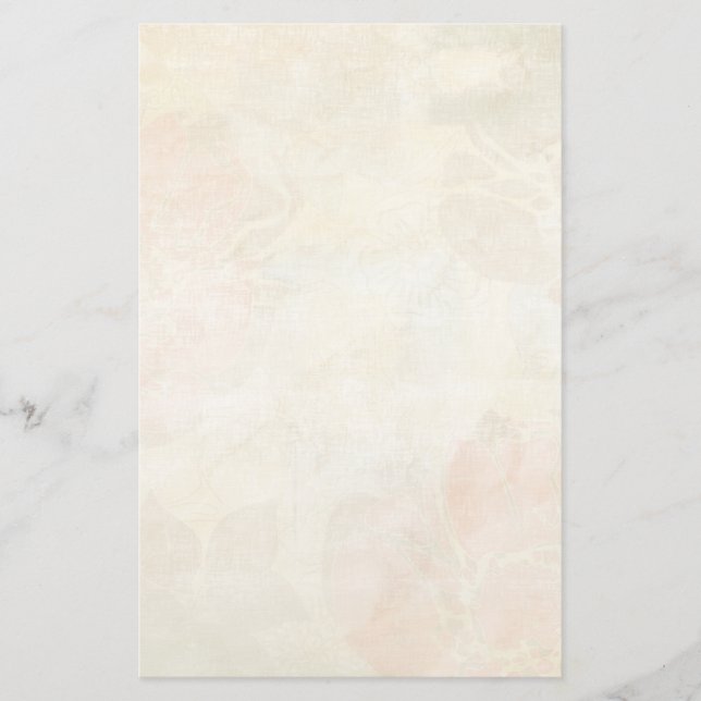 art floral grunge background pattern stationery (Front)