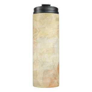 art floral grunge background pattern thermal tumbler