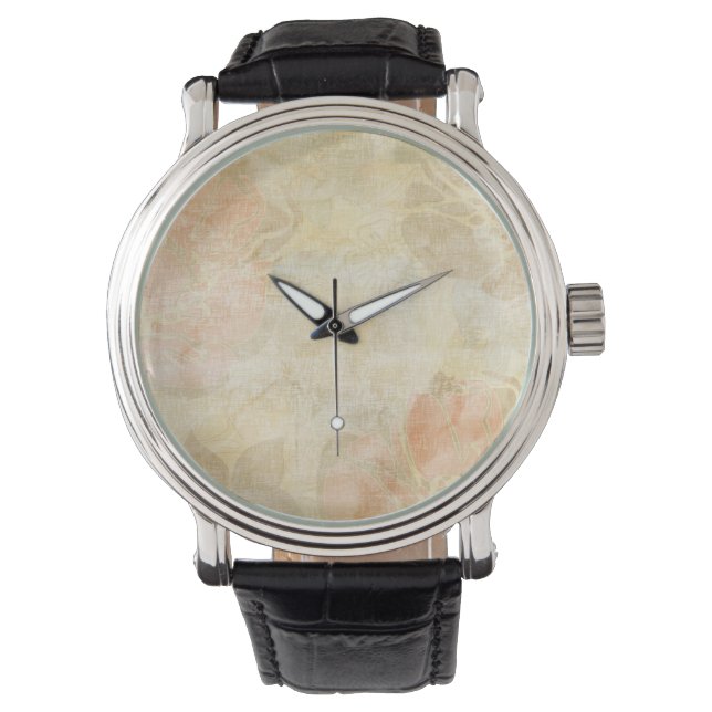 art floral grunge background pattern watch (Front)