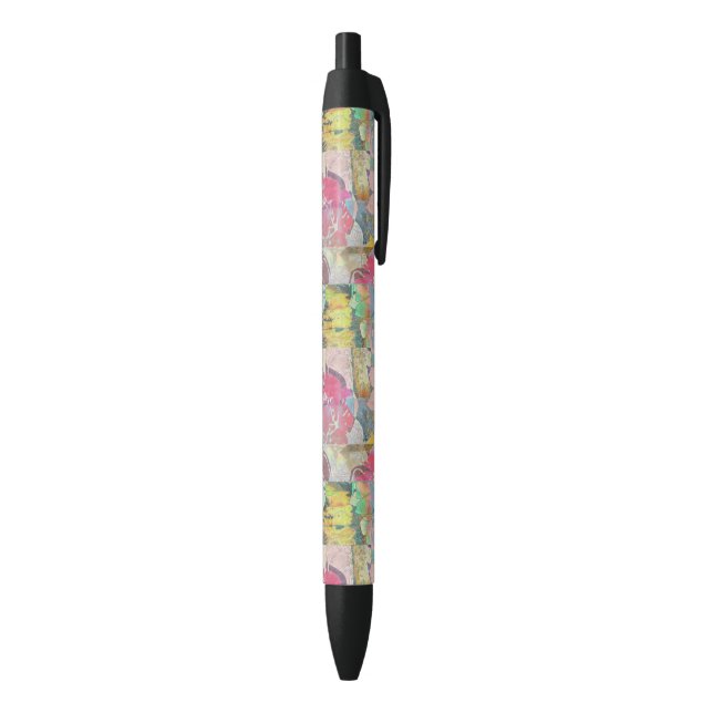 Art floral grunge pattern black ink pen (Bottom (Vertical))