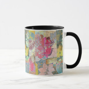 Art floral grunge pattern mug