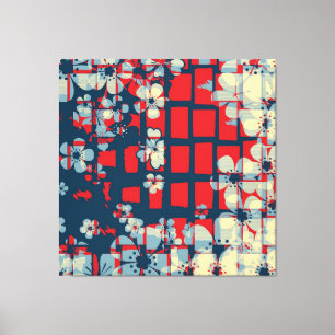 Art floral pattern and modern design canvas print