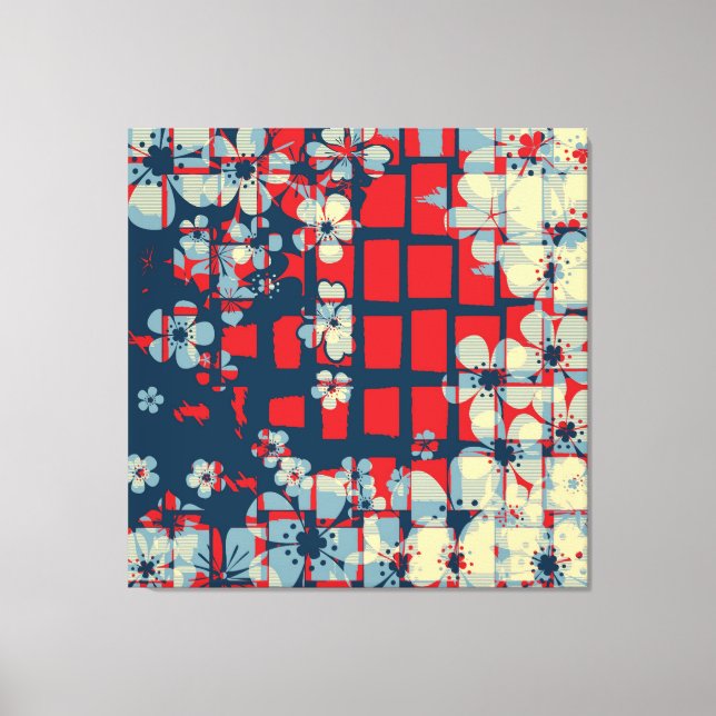 Art floral pattern and modern design canvas print (Front)