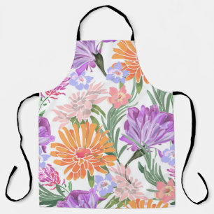 Art floral seamless pattern. Morning glory, ipomo Apron