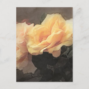 art floral vintage background in pastel colours postcard