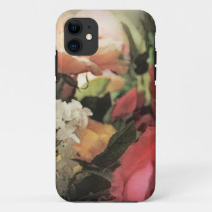 art floral vintage vibrant background with red iPhone 11 case