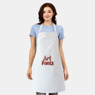 art fonts apron