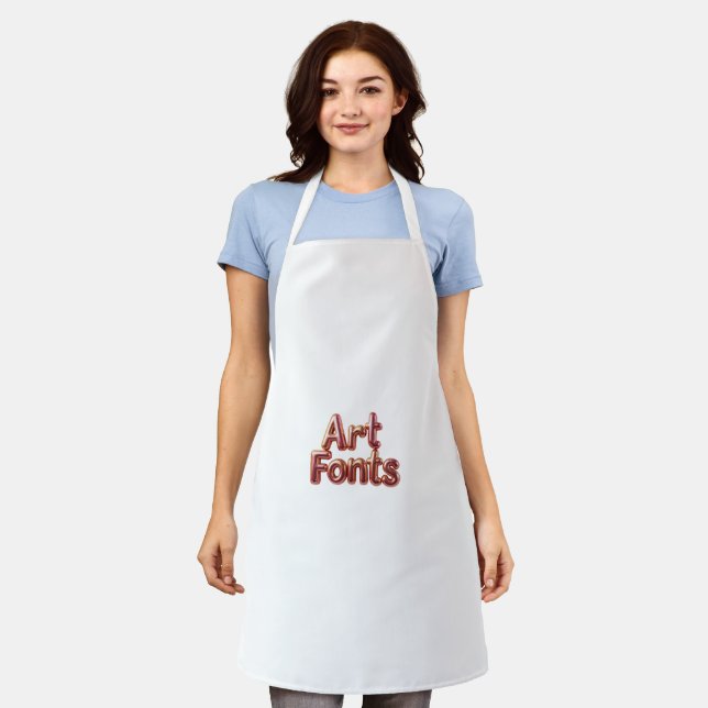 art fonts apron (Worn)