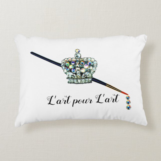 “Art For Art’s Sake!” French Accent Pillow (Front)
