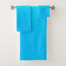 Art for Oceans Aqua Bath Towels