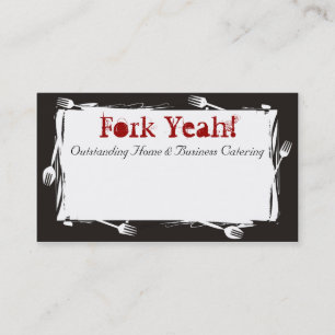 art forks dining culinary catering business car... card