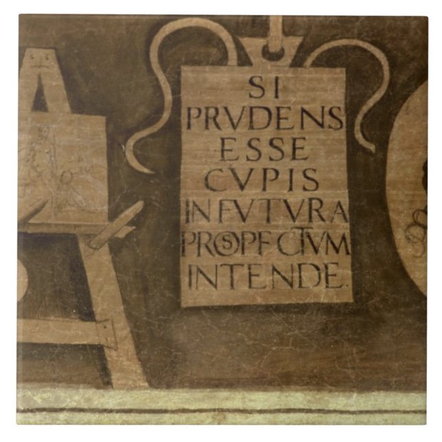 Art, from 'The Liberal Arts' cycle (fresco) Tile (Front)