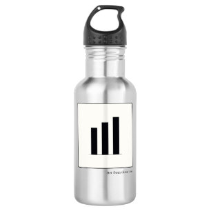 Art from three lines - ascending 532 ml water bottle
