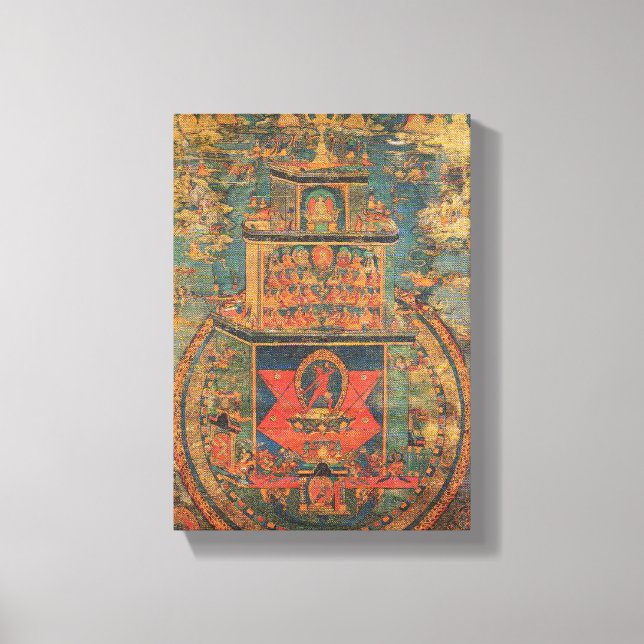 ART FROM TIBET [ VAJRAYOGINI MANDALA ] CANVAS PRINT (Front)