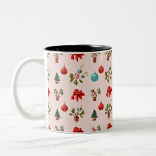 Art full of Christmas atmosphere Two-Tone Coffee Mug