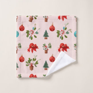 Art full of Christmas atmosphere Wash Cloth