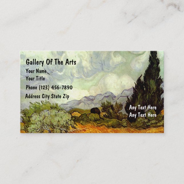Art Gallery Business Cards (Front)