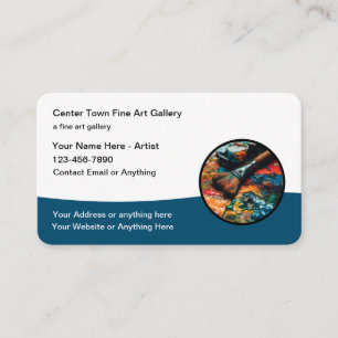 Art Gallery Modern Business Cards Design Template