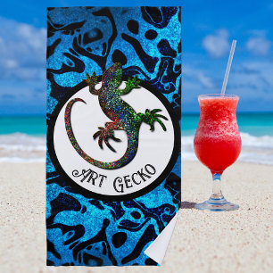 Art Gecko Beach Towel