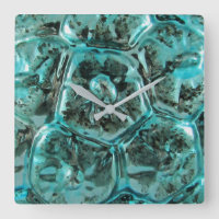 Art Glass Teal Blue Jewel Turtle Shell