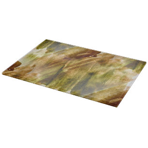 art green, brown hand paint background seamless cutting board