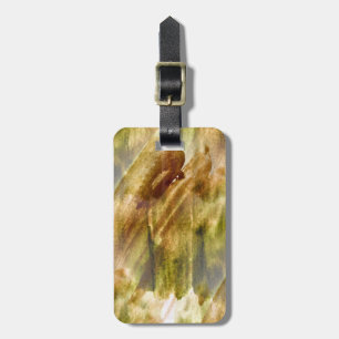 art green, brown hand paint background seamless luggage tag