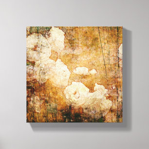 art grunge floral vintage background texture canvas print