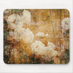 art grunge floral vintage background texture mouse mat