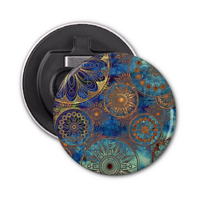 Art grunge pattern bottle opener (Front)