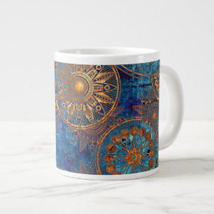 Art grunge pattern large coffee mug