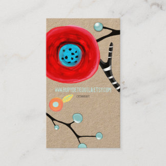 Art handmade business card