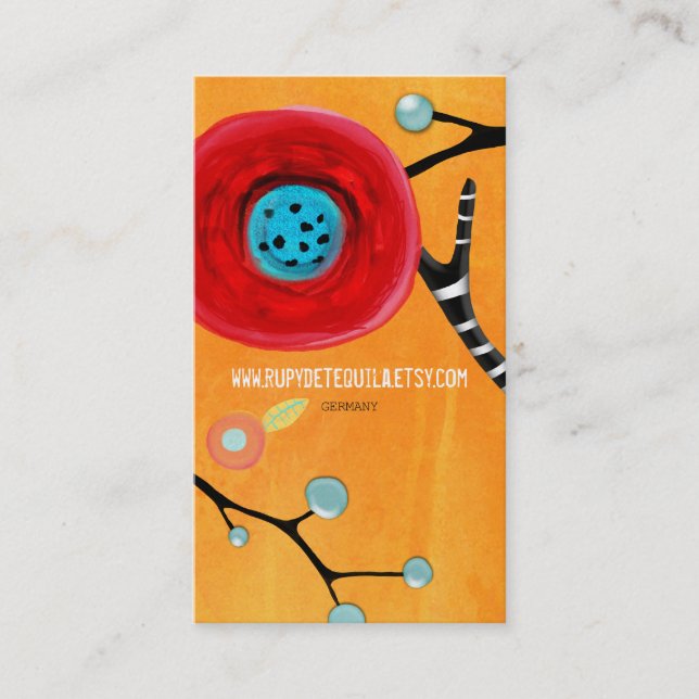 Art handmade business card (Front)