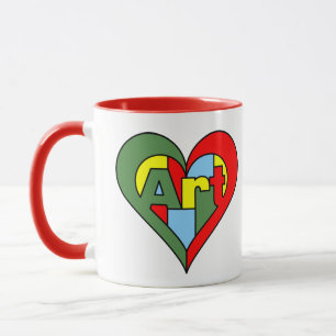 Art Heart Mug