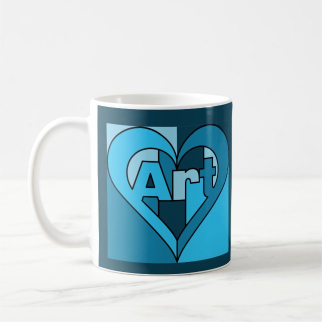  Art Heart Mug (Left)