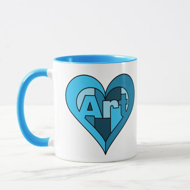  Art Heart Mug (Left)