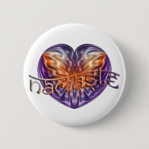 ART Heart NAMASTE 6 Cm Round Badge