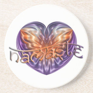 ART Heart NAMASTE Coaster
