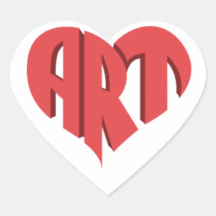 Art Heart Sticker