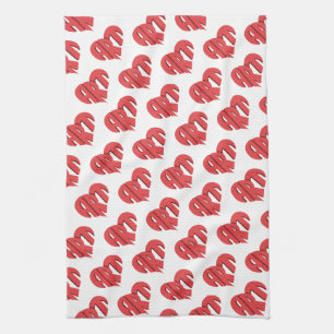 Art Heart Tea Towel