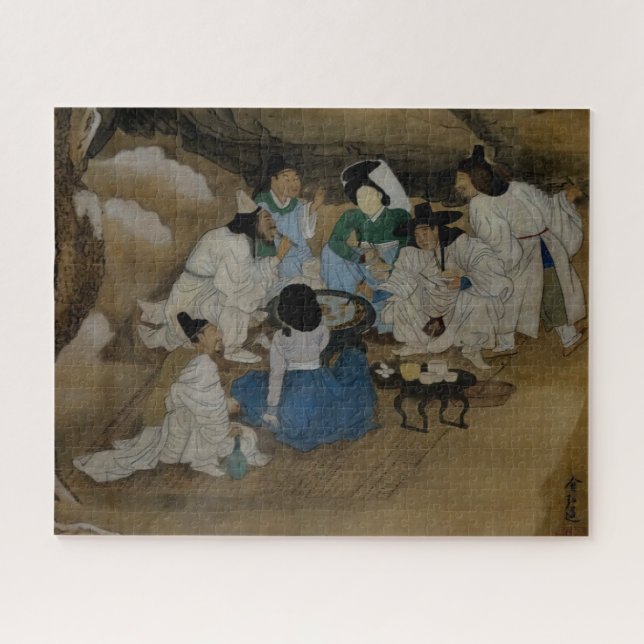 Art History (Asia): The Evening Party Jigsaw Puzzle (Horizontal)