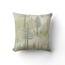 Art illustration of pine trees in a modern-style