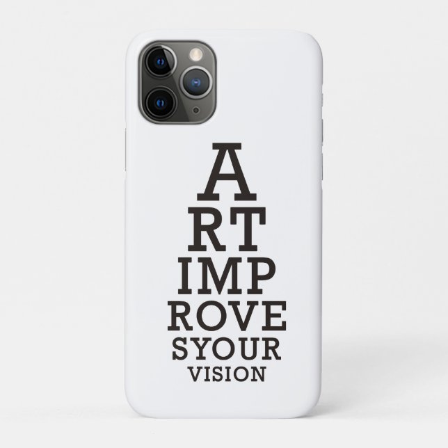 Art Improves Your Vision Eye Chart  Case-Mate iPhone Case (Back)