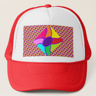 Art in bright dazzling mixed colours and pattern Trucker Hat