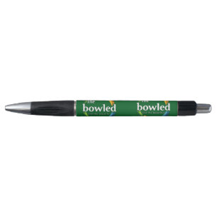 "Art in Motion: Circular Lawn Bowls Bowled Logo,