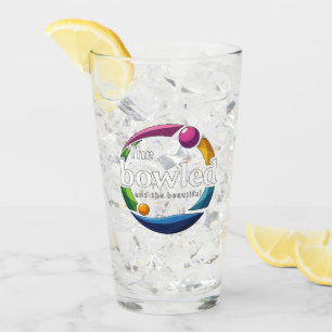 "Art in Motion: Circular Lawn Bowls Bowled Logo, Glass