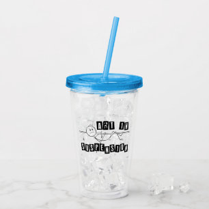 Art in suspension.w acrylic tumbler