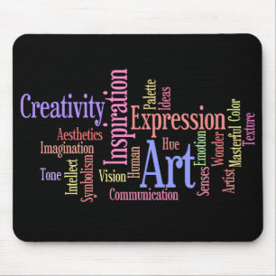 Art, Inspiration, Expression - Creative Person's Mouse Mat