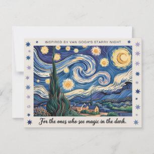 Art-inspired Postcard Van gogh Starry Night