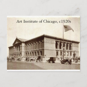 Art Institute of Chicago, c1920s Vintage Postcard